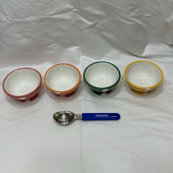 Ice cream bowls and scooper - Picture 2 of 6